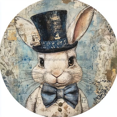 Nautical Sign, Easter, Bunny Sign, DCO-02618, Sign For Wreath, 10